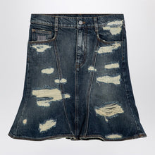  Marc Jacobs Washed denim skirt with worn details