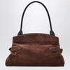 Marc Jacobs Dakota bag in suede Dark Brown