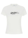 Off White Logo Embroidery T-shirt