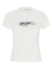 Off White Logo Embroidery T-shirt