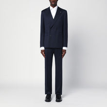  Tagliatore Navy blue double-breasted wool suit