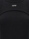 Off White Off Stamp Rib Dress