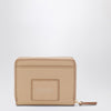 Marc Jacobs Mini beige full-grain leather wallet
