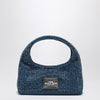 Marc Jacobs Borsa The Mini Sack in denim with rhinestones