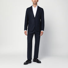  Tagliatore Single-breasted blue wool and cashmere suit