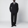 Tagliatore Black double-breasted suit in wool blend