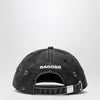 DAGGER Black distressed-effect baseball cap