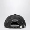 DAGGER Black distressed-effect baseball cap