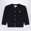 Polo Ralph Lauren Navy blue cable knit cotton cardigan