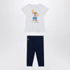 Polo Ralph Lauren White/navy blue cotton two-piece set with print