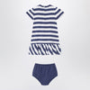 Polo Ralph Lauren Polo Bear striped set white/navy blue