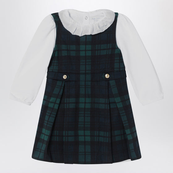 Polo Ralph Lauren Dress in dark green tartan pattern