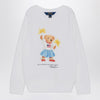 Polo Ralph Lauren White jersey sweatshirt with Polo Bear