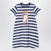 Polo Ralph Lauren Polo Bear striped dress navy blue/white