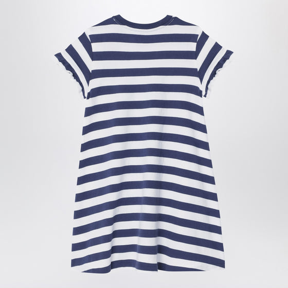 Polo Ralph Lauren Polo Bear striped dress navy blue/white