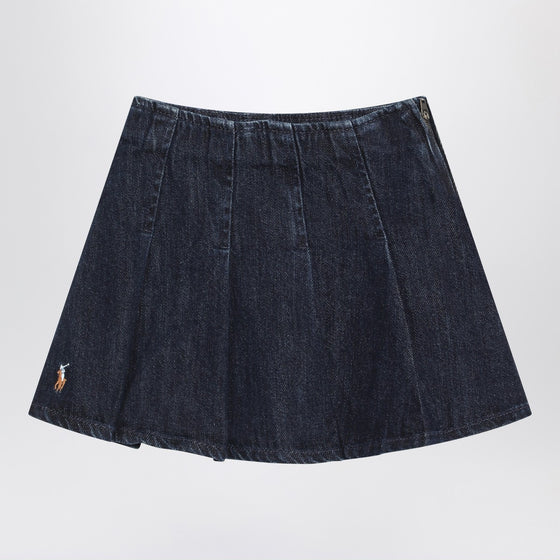 Polo Ralph Lauren Blue pleated denim skirt
