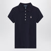 Polo Ralph Lauren Navy blue cotton polo shirt with embroidered logo