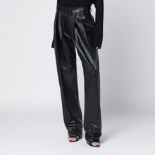  Francesco Murano Black faux leather trousers