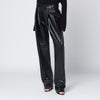 Francesco Murano Black faux leather trousers