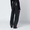 Francesco Murano Black faux leather trousers