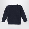 Polo Ralph Lauren Navy blue cotton cable-knit sweater
