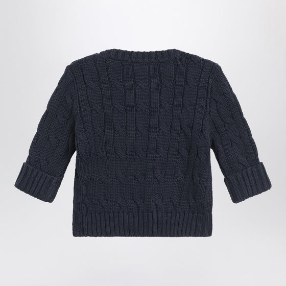 Polo Ralph Lauren Navy blue cable-knit cotton sweater