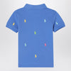 Polo Ralph Lauren Light blue polo shirt with colourful logo embroidery