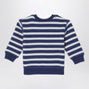 Polo Ralph Lauren White/navy blue striped sweatshirt with print