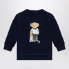 Polo Ralph Lauren Navy blue cotton sweatshirt with print