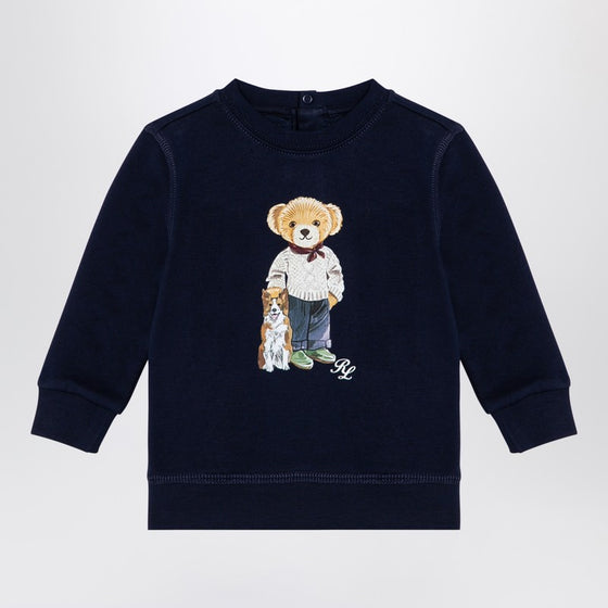 Polo Ralph Lauren Navy blue cotton sweatshirt with print