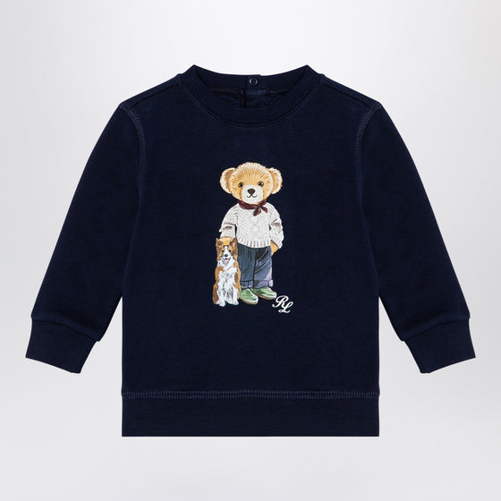 Polo Ralph Lauren Navy blue cotton sweatshirt with print