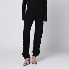  Francesco Murano Black pants with draping