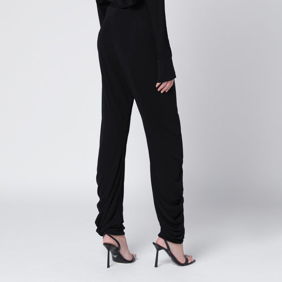 Francesco Murano Black pants with draping