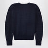 Polo Ralph Lauren Navy blue cotton sweater with flag