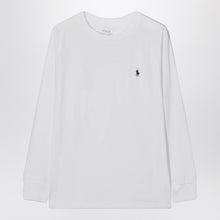  Polo Ralph Lauren White long-sleeve cotton T-shirt with logo