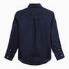 Polo Ralph Lauren Navy blue linen button-down shirt