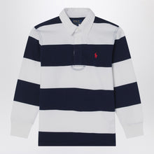  Polo Ralph Lauren White/navy blue striped polo