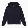 Polo Ralph Lauren Navy blue cotton zip sweatshirt