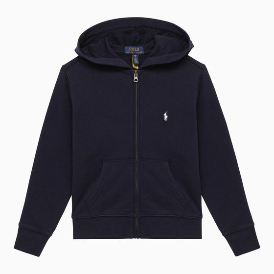 Polo Ralph Lauren Navy blue cotton zip sweatshirt