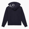 Polo Ralph Lauren Navy blue cotton zip sweatshirt