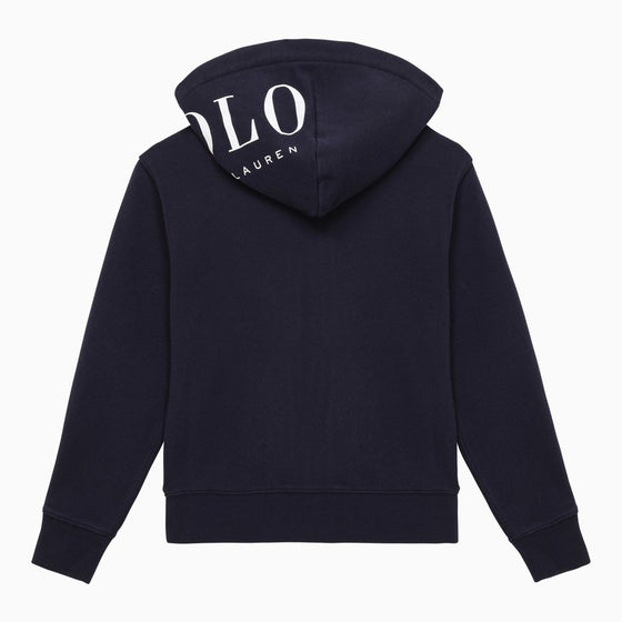 Polo Ralph Lauren Navy blue cotton zip sweatshirt