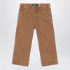 Polo Ralph Lauren Brown vintage-effect cotton trousers