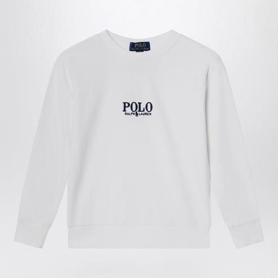 Polo Ralph Lauren White cotton sweatshirt with logo