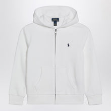  Polo Ralph Lauren White zip-up sweatshirt in cotton blend