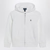 Polo Ralph Lauren White zip-up sweatshirt in cotton blend