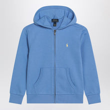  Polo Ralph Lauren Light blue zip-up sweatshirt in cotton blend