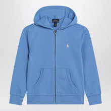  Polo Ralph Lauren Light blue zip-up sweatshirt in cotton blend