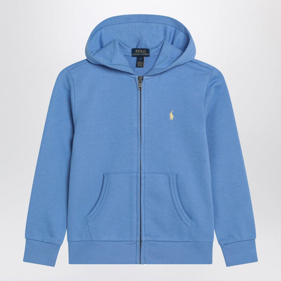 Polo Ralph Lauren Light blue zip-up sweatshirt in cotton blend