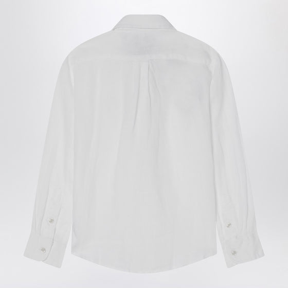 Polo Ralph Lauren White linen button-down shirt