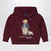 Polo Ralph Lauren Bordeaux cotton Polo Bear sweatshirt